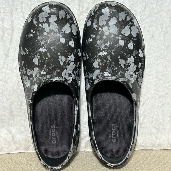 Crocs Womens Black Neria Pro II Slip On Clogs Work Shoes SZ US 7 - Picture 5 of 11